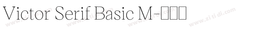 Victor Serif Basic M字体转换